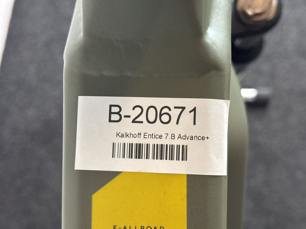 Kalkhoff Entice 7.B Advance+ gebraucht – Rahmennummer-Etikett