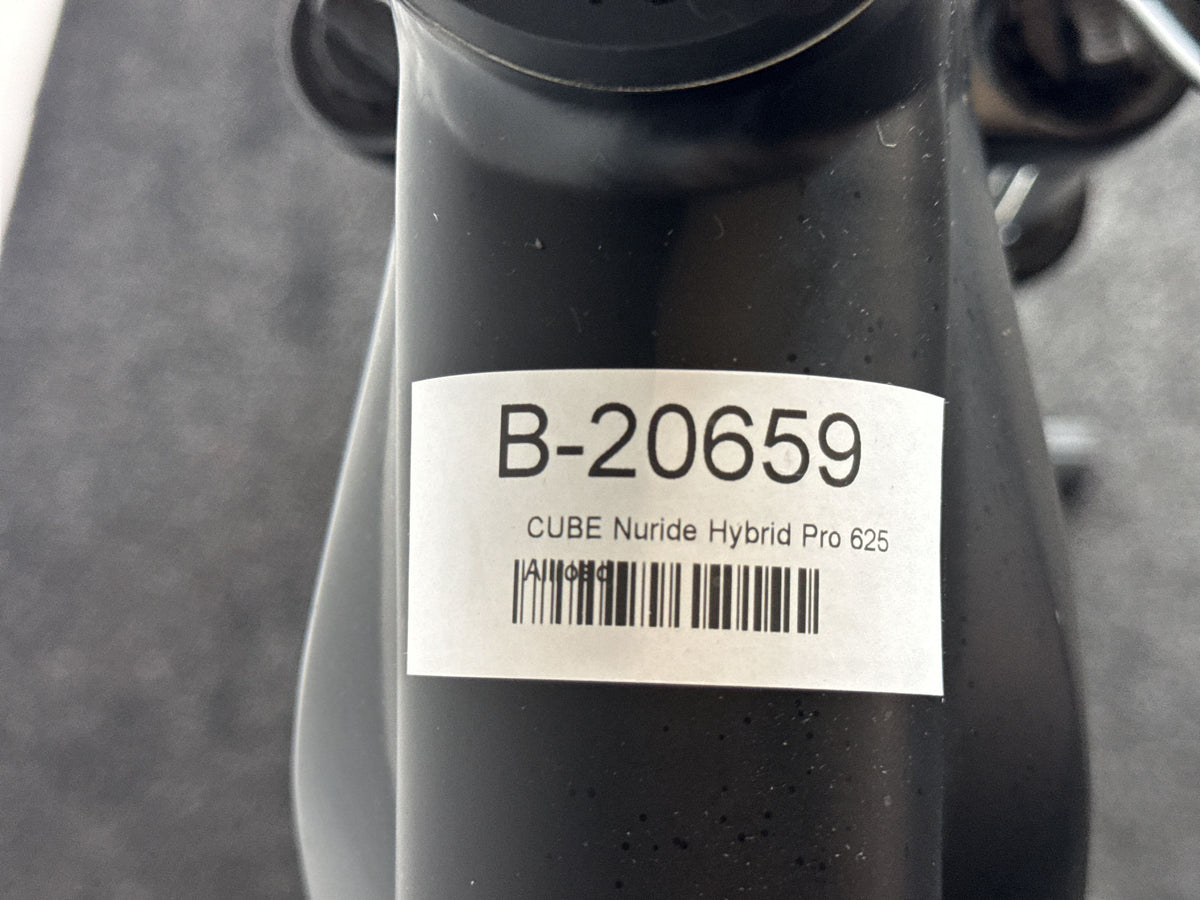 CUBE Nuride Hybrid Pro 625 Allroad gebraucht – Rahmennummer-Etikett