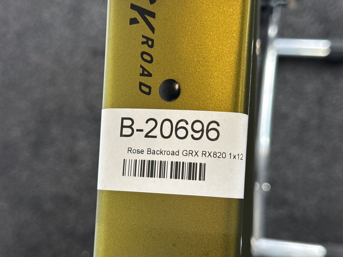 Rose BACKROAD GRX RX820 1x12 gebraucht – Rahmennummer-Etikett