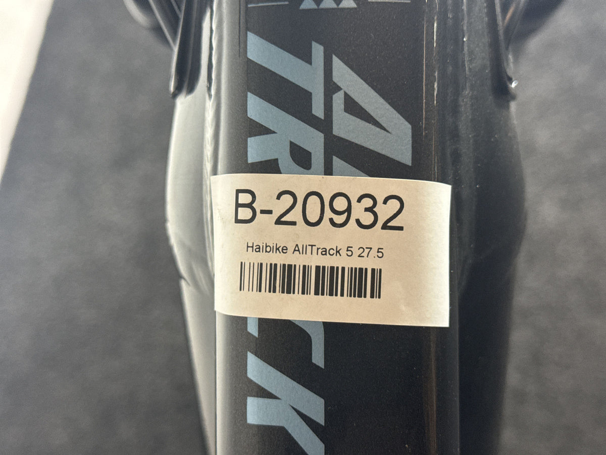 Haibike AllTrack 5 27.5 gebraucht – Rahmennummer-Etikett