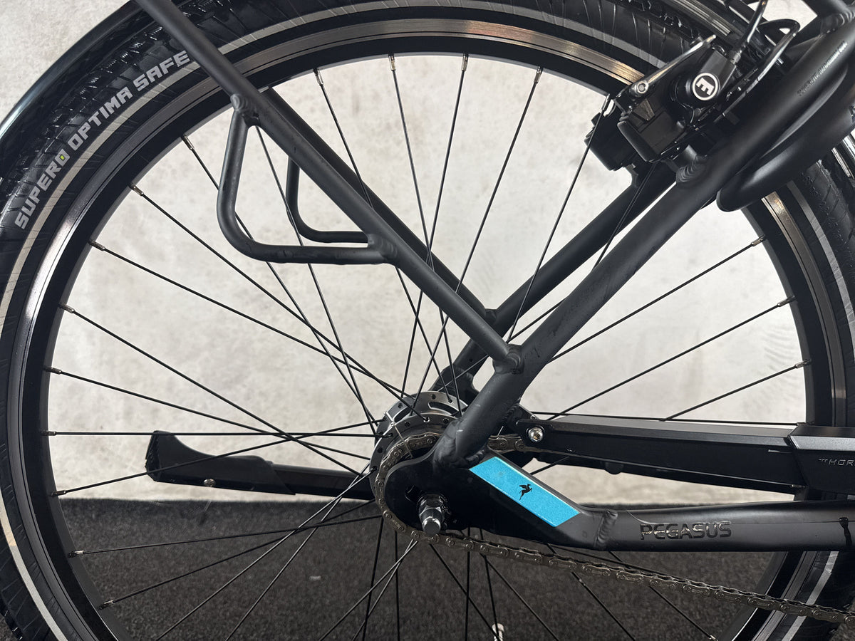 Pegasus Solero EVO 7R Plus gebraucht – Hinterradnabe und Schaltung