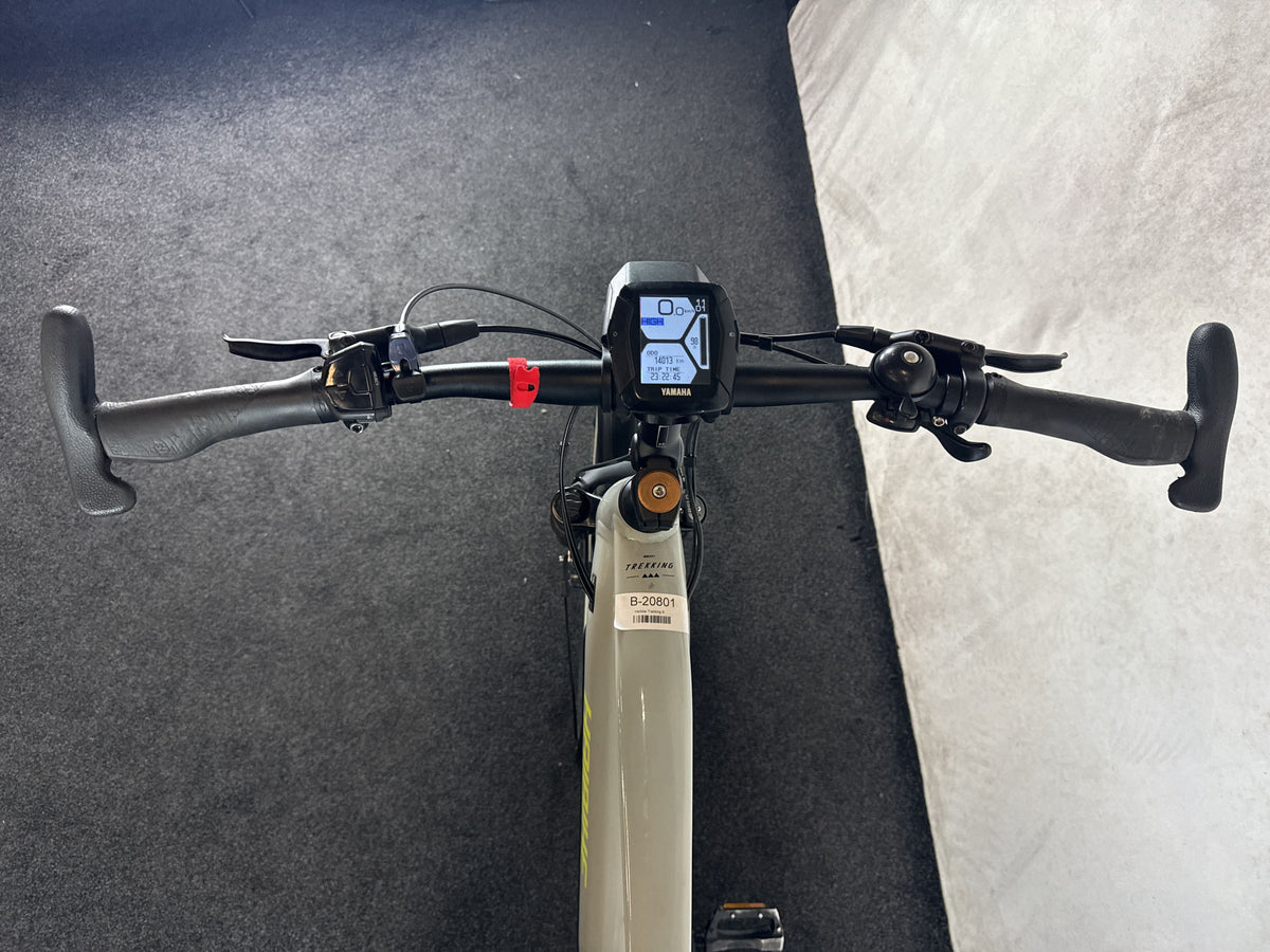 Haibike Trekking 6 gebraucht – Cockpit aus Fahrersicht