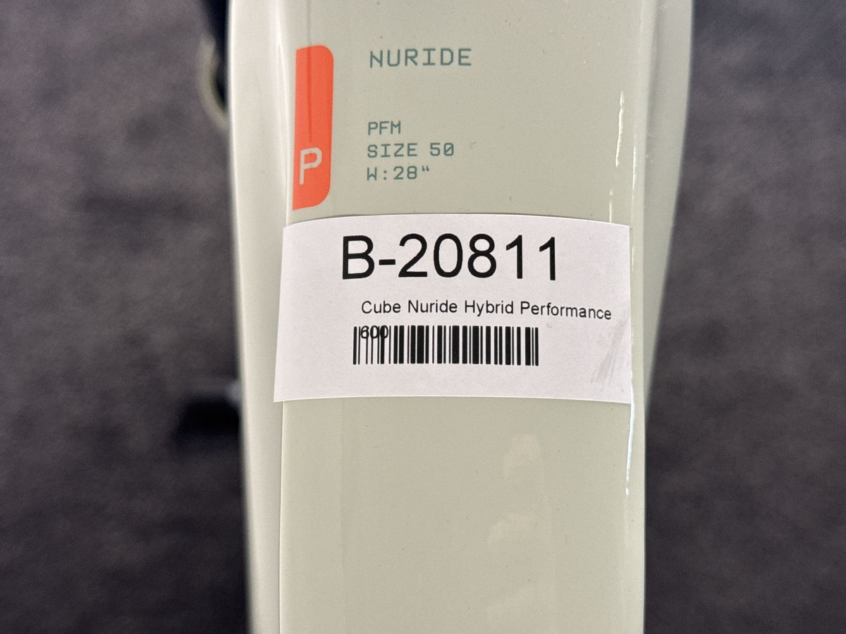 CUBE Nuride Hybrid Performance 600 gebraucht – Rahmennummer-Etikett