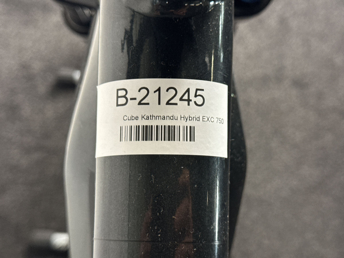 CUBE Kathmandu Hybrid EXC 750 gebraucht – Rahmennummer-Etikett