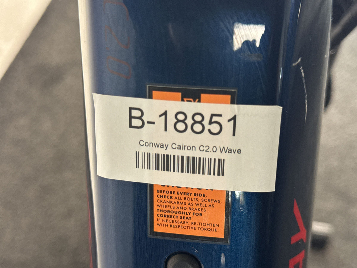 Conway Cairon C 2.0 gebraucht – Rahmennummer-Etikett