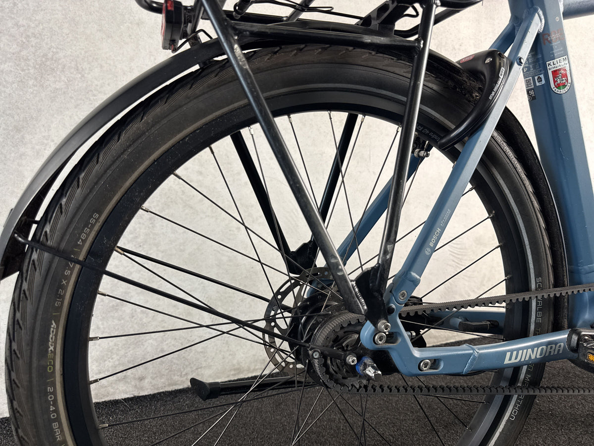 Winora Sinus R8E gebraucht – Hinterradnabe und Schaltung