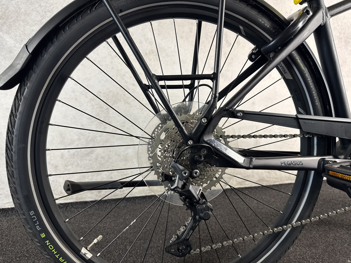 Pegasus Premio EVO 10 Lite gebraucht – Hinterradnabe und Schaltung