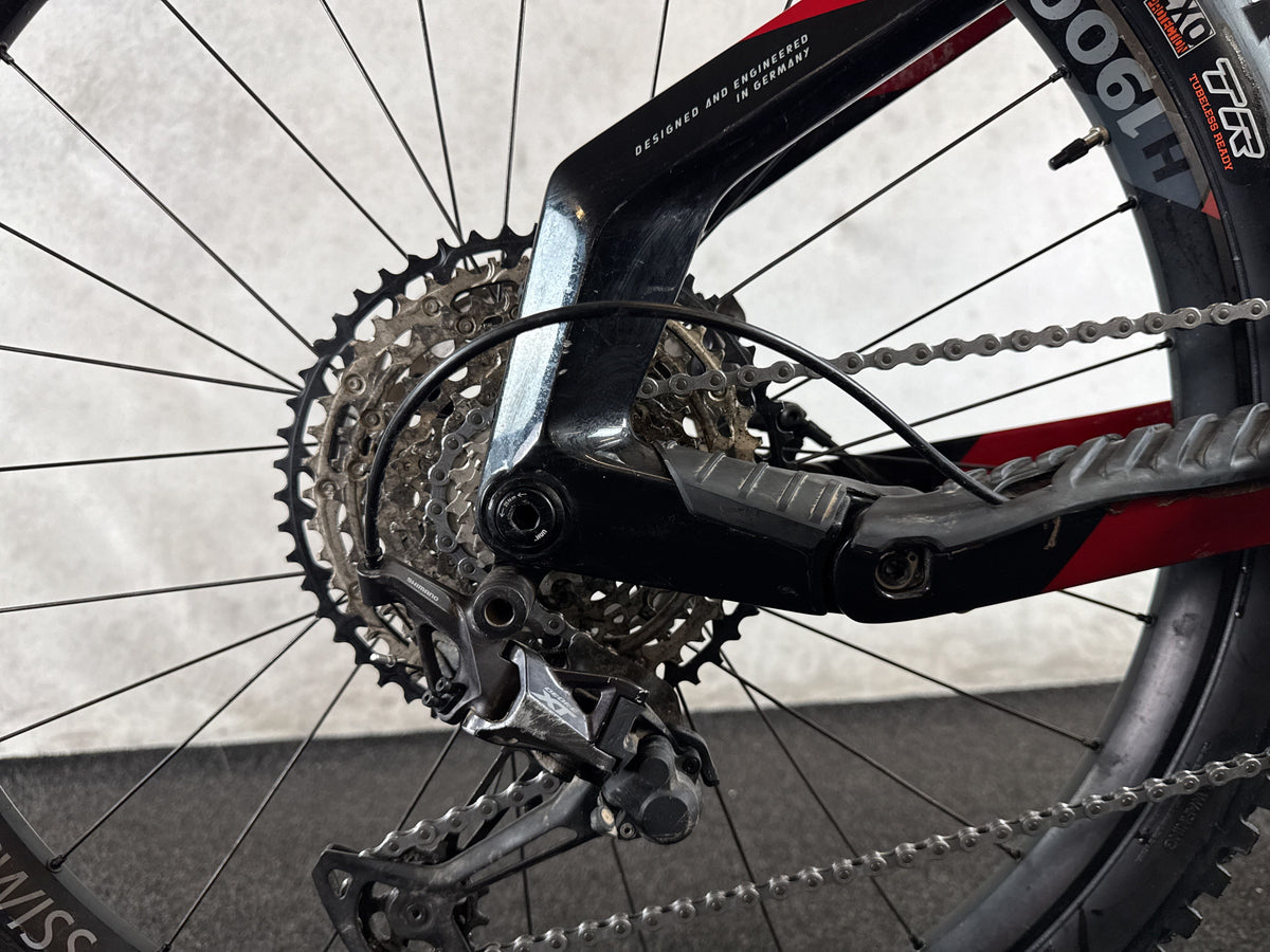 Haibike AllMtn CF 12 gebraucht – Hinterradnabe und Schaltung