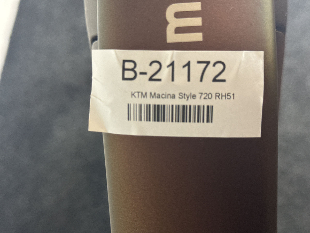 KTM Macina Style 720 gebraucht – Rahmennummer-Etikett