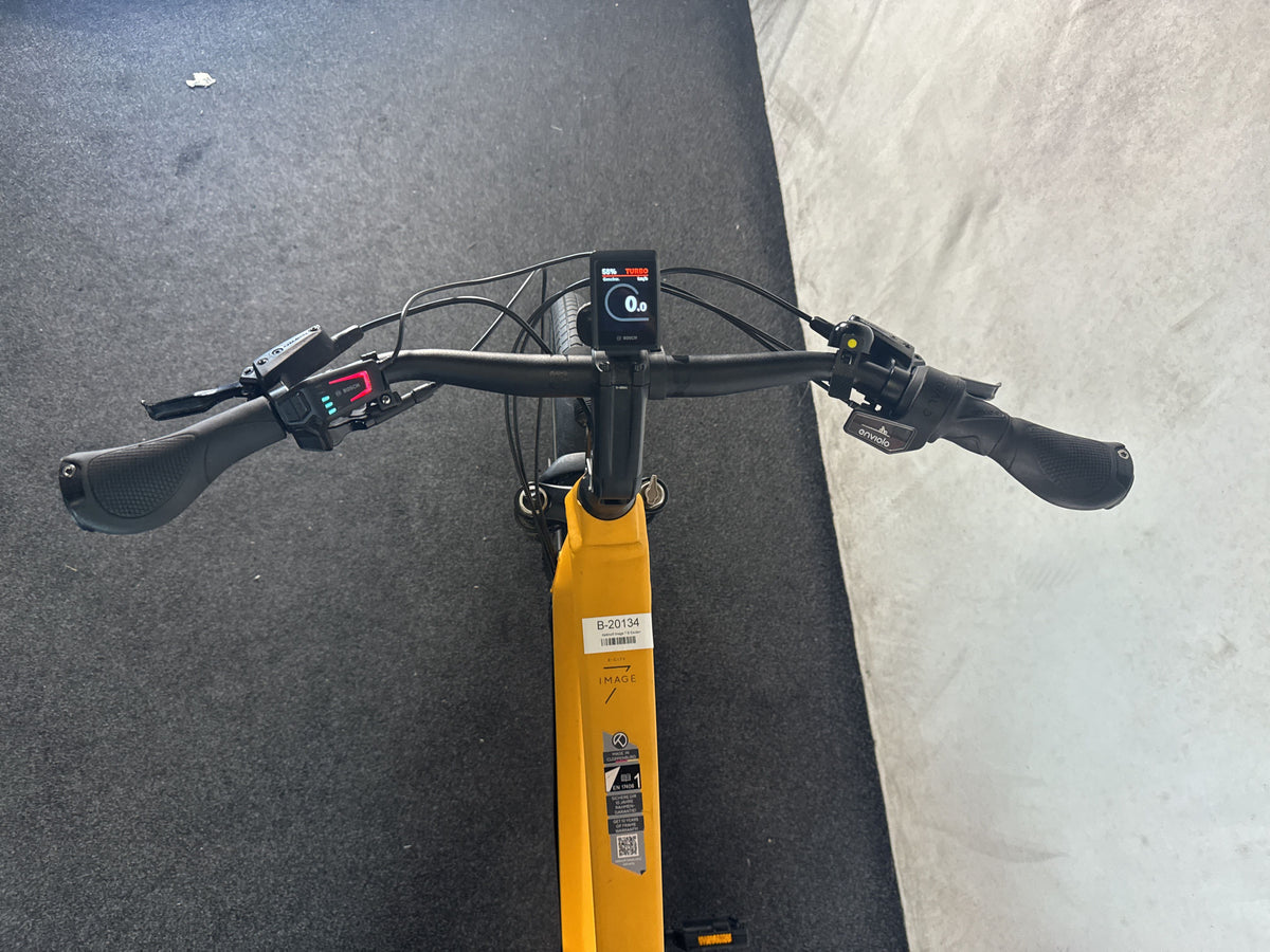 Kalkhoff Image 7.B Excite+ gebraucht – Cockpit aus Fahrersicht