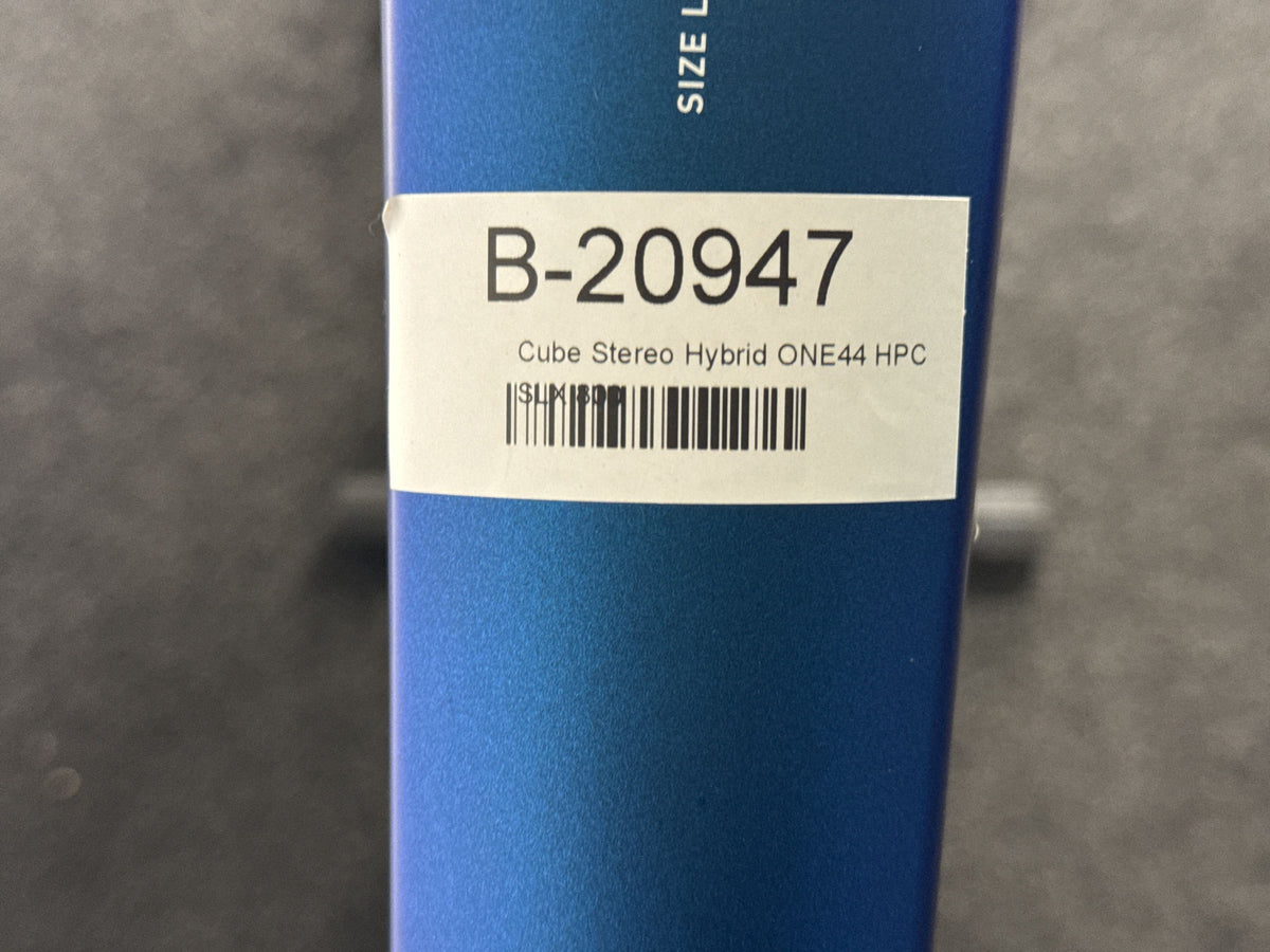 Cube Stereo Hybrid ONE44 HPC SLX 800 gebraucht – Rahmennummer-Etikett