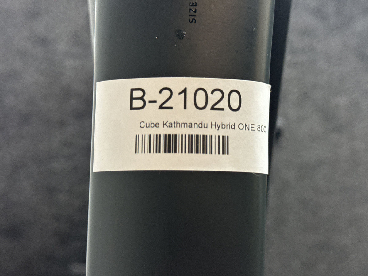 CUBE Kathmandu Hybrid ONE 800 gebraucht – Rahmennummer-Etikett