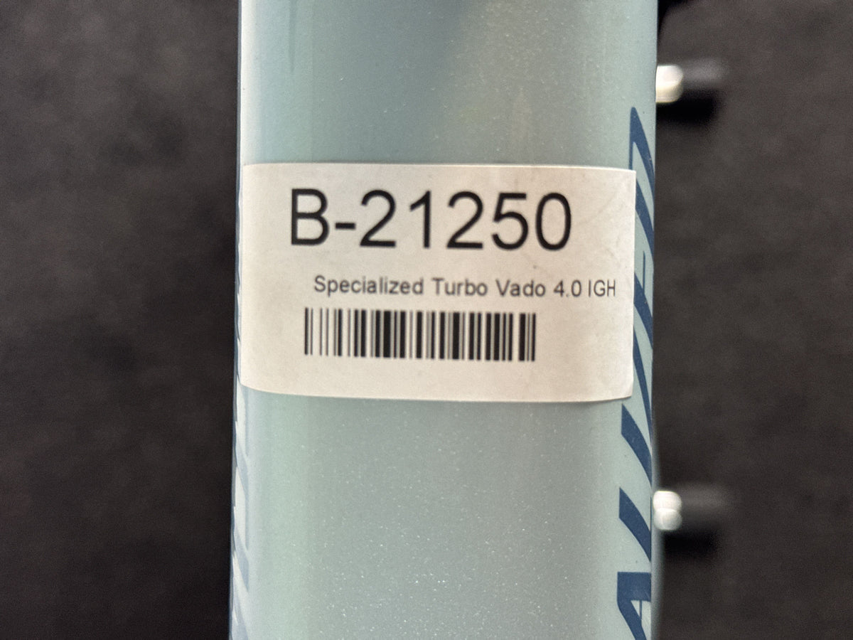 Specialized Turbo Vado 4.0 IGH gebraucht – Rahmennummer-Etikett