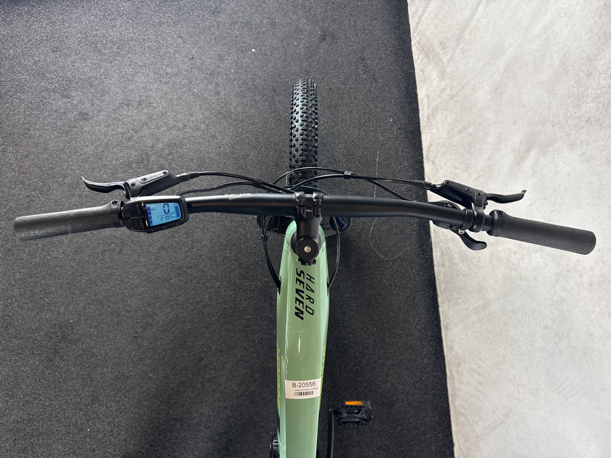 Haibike HardSeven 6 gebraucht – Cockpit aus Fahrersicht