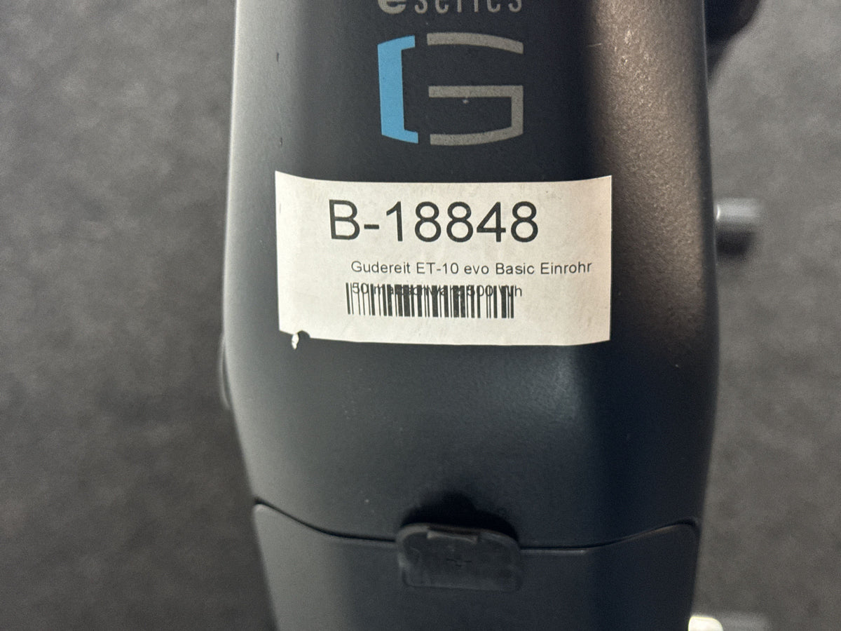 Gudereit ET-10 evo Basic gebraucht – Rahmennummer-Etikett