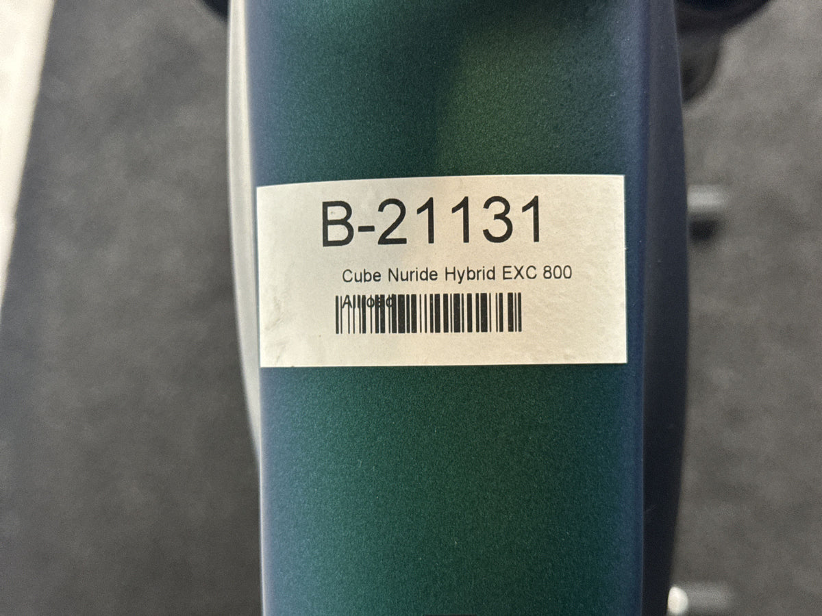 CUBE Nuride Hybrid EXC 800 Allroad gebraucht – Rahmennummer-Etikett