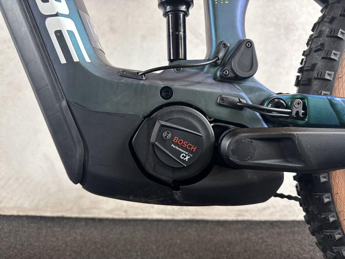 CUBE Stereo Hybrid 140 HPC SLX 750 gebraucht – Motor von links