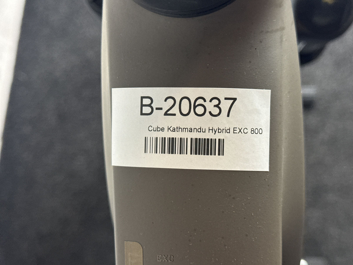 CUBE Kathmandu Hybrid EXC 800 gebraucht – Rahmennummer-Etikett