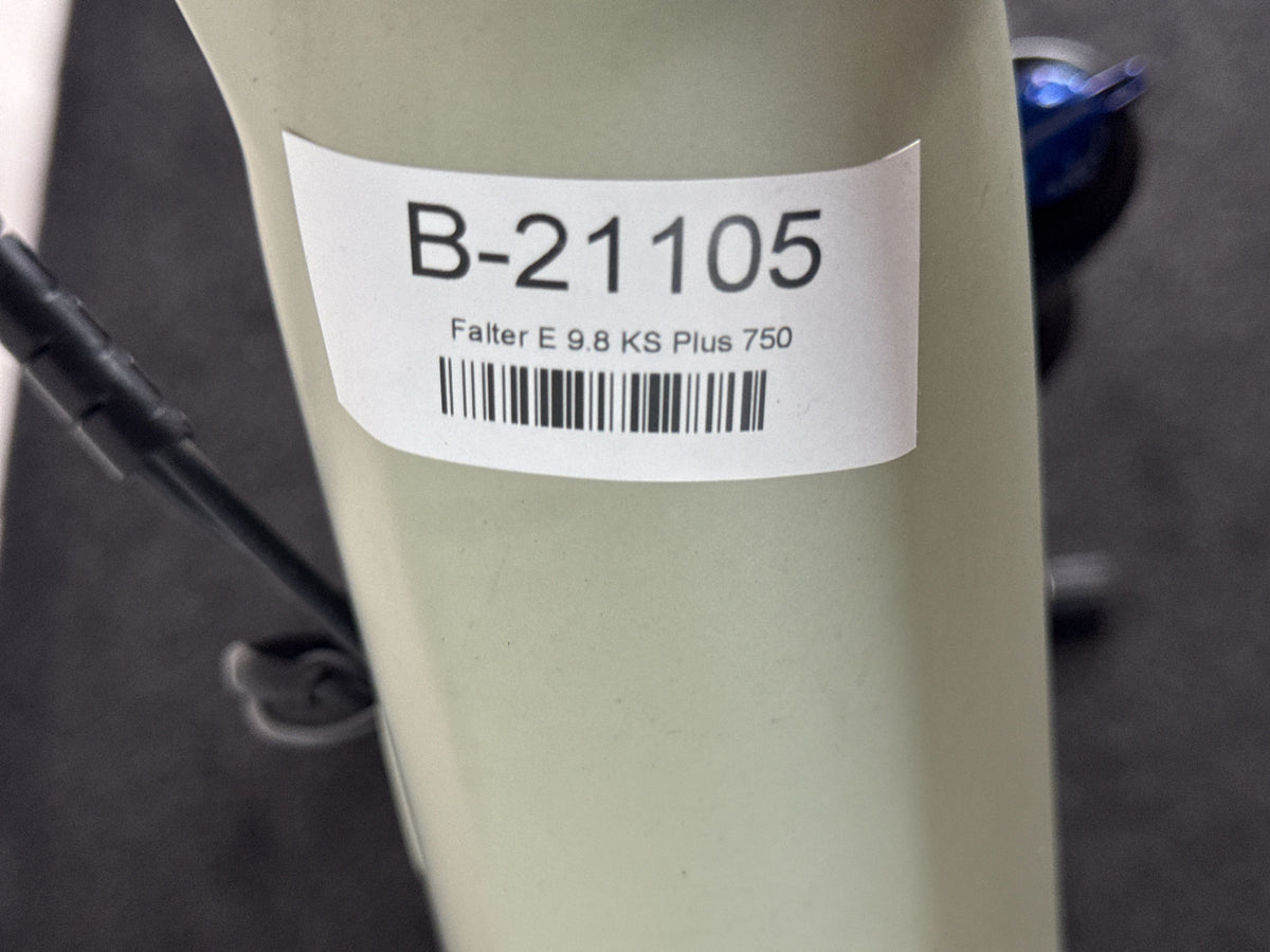 Falter E 9.8 KS Plus gebraucht – Rahmennummer-Etikett