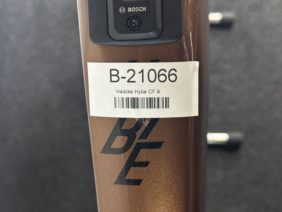 Haibike Hybe CF 9 gebraucht – Rahmennummer-Etikett