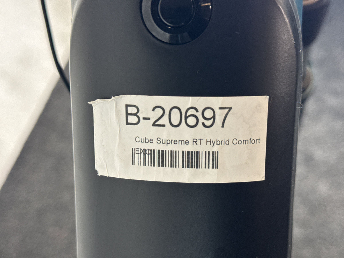 CUBE Supreme RT Hybrid Comfort EXC 500 gebraucht – Rahmennummer-Etikett