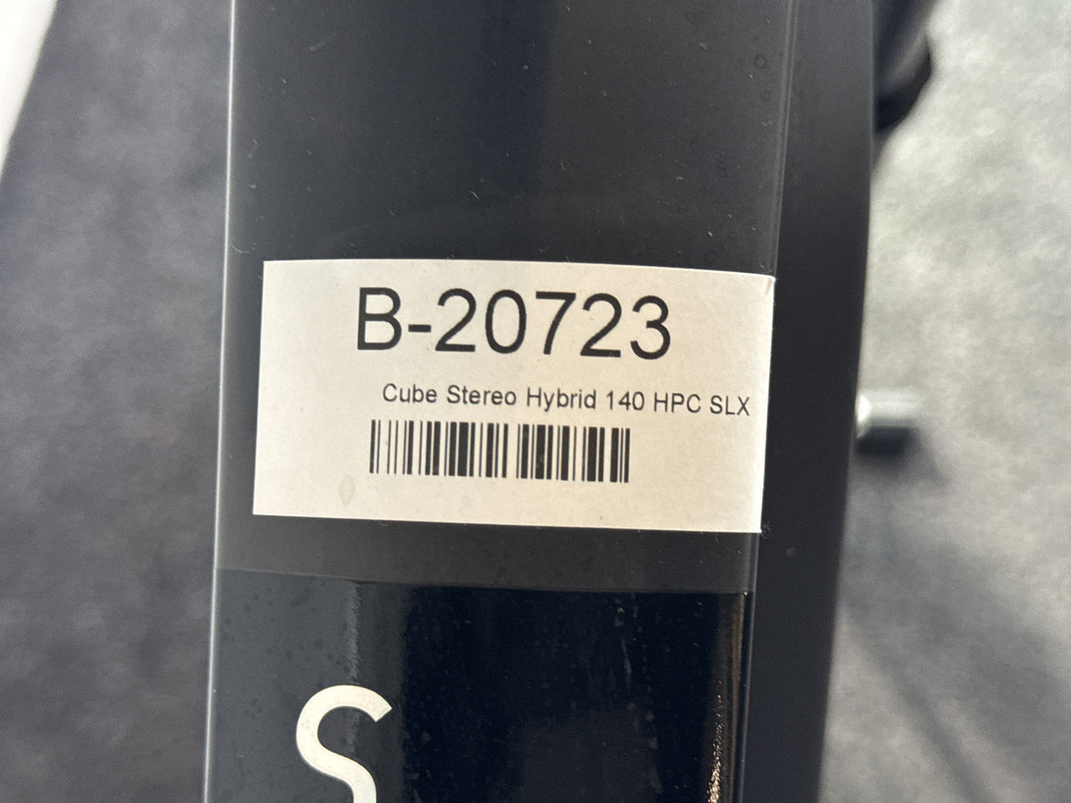 CUBE Stereo Hybrid 140 HPC SLX 750 gebraucht – Rahmennummer-Etikett