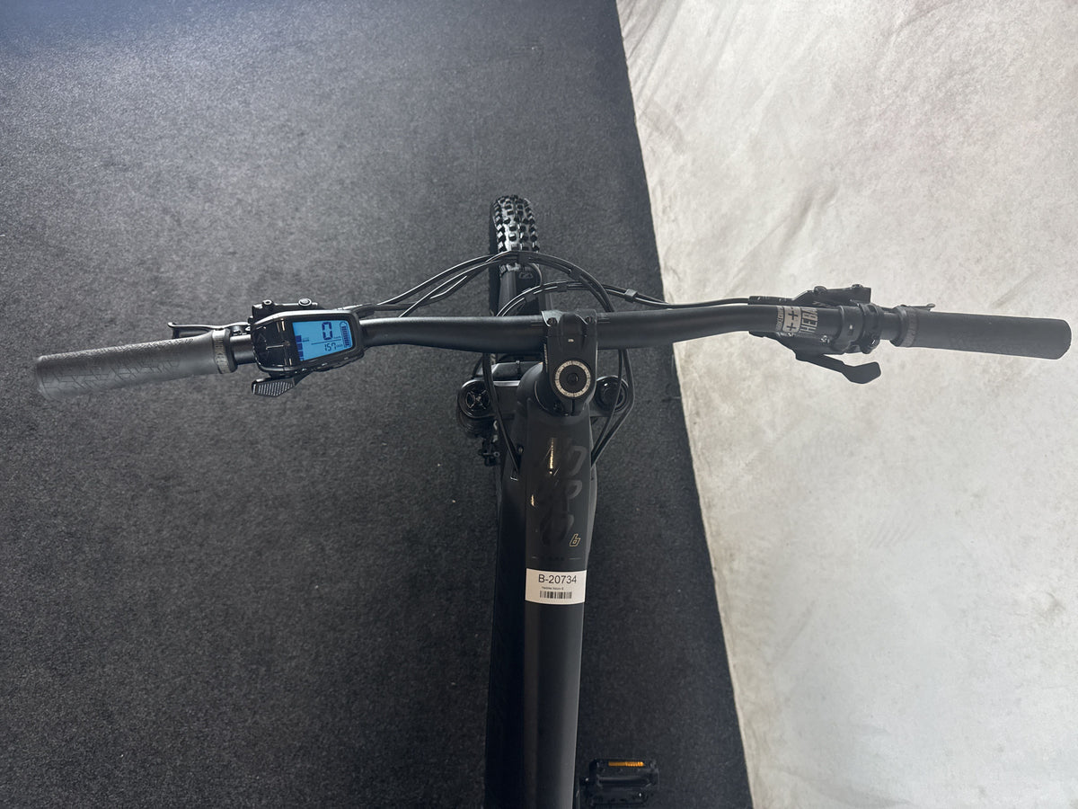 Haibike Nduro 6 gebraucht – Cockpit aus Fahrersicht