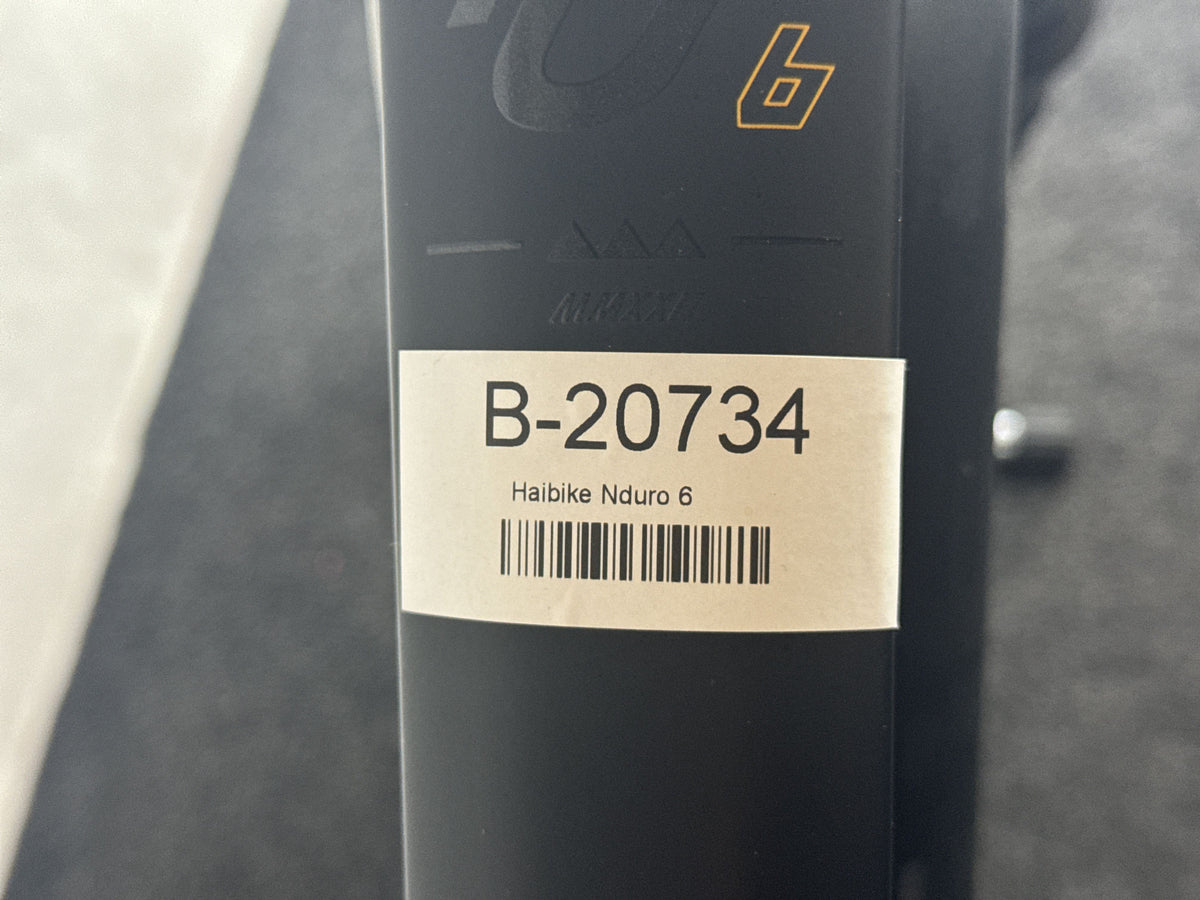 Haibike Nduro 6 gebraucht – Rahmennummer-Etikett