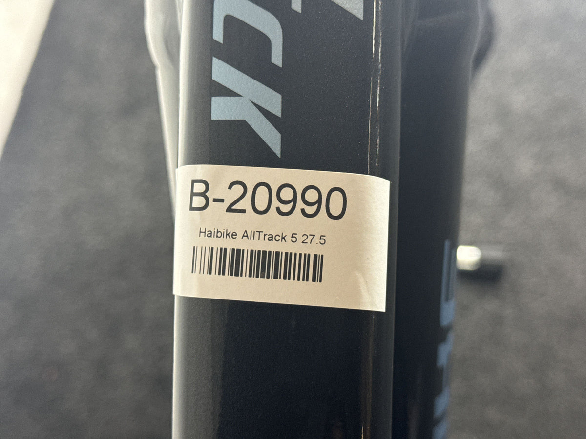 Haibike AllTrack 5 gebraucht – Rahmennummer-Etikett