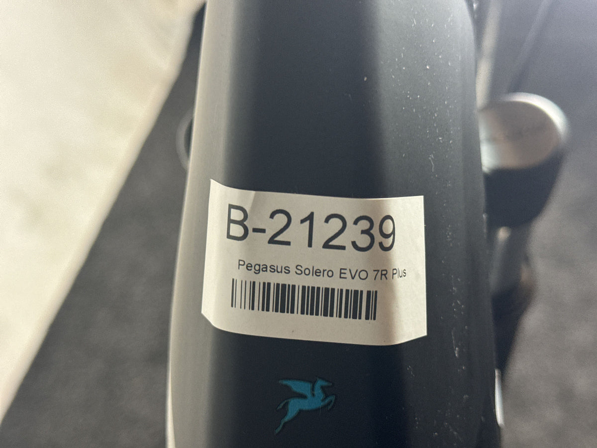 Pegasus Solero EVO 7R Plus gebraucht – Rahmennummer-Etikett