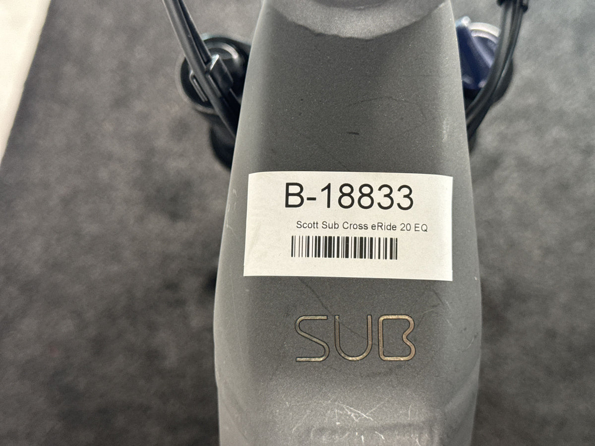 Scott Sub Cross eRIDE 20 EQ gebraucht – Rahmennummer-Etikett