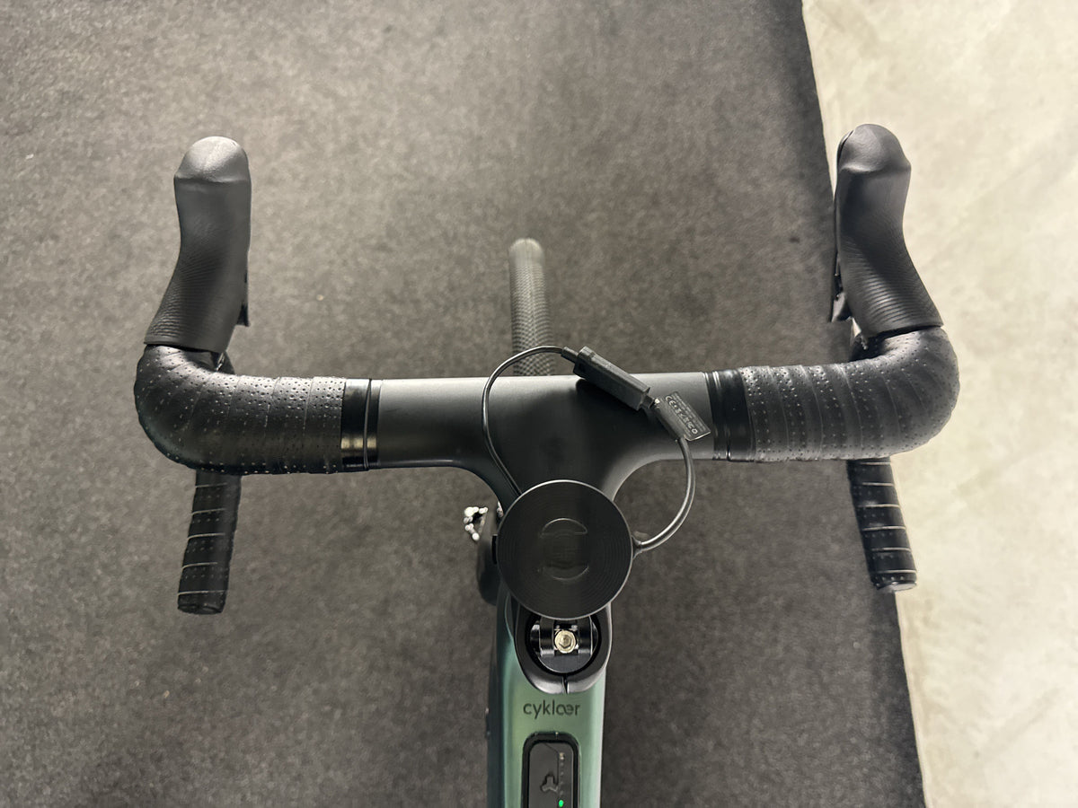 Storck Cyklaer Gravel Force AXS gebraucht – Cockpit aus Fahrersicht