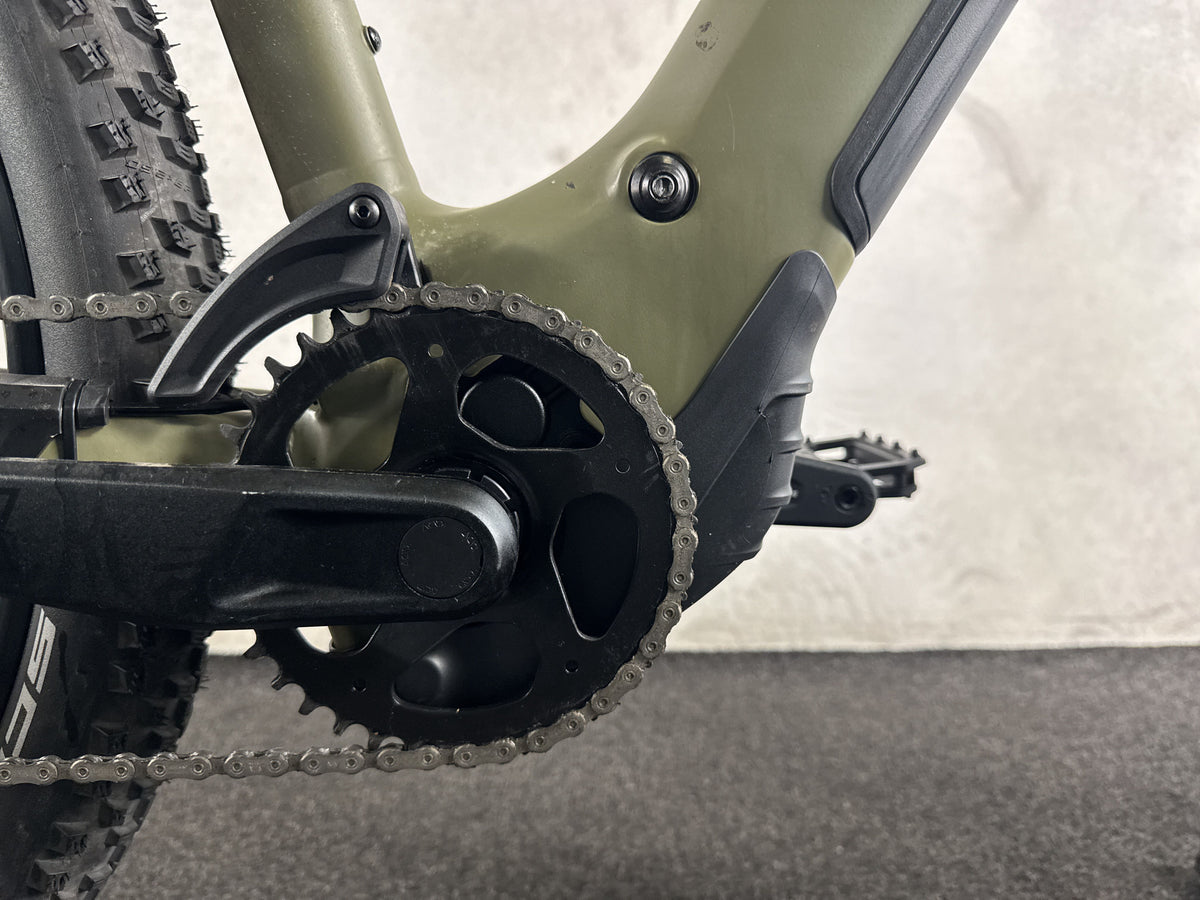 Cube Reaction Hybrid Pro 800 Dusty Olive n Gold 2025 - Hardtail gebraucht – Motor von rechts