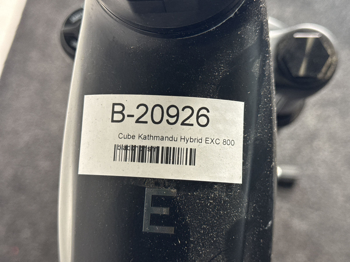 CUBE Kathmandu Hybrid EXC 800 gebraucht – Rahmennummer-Etikett
