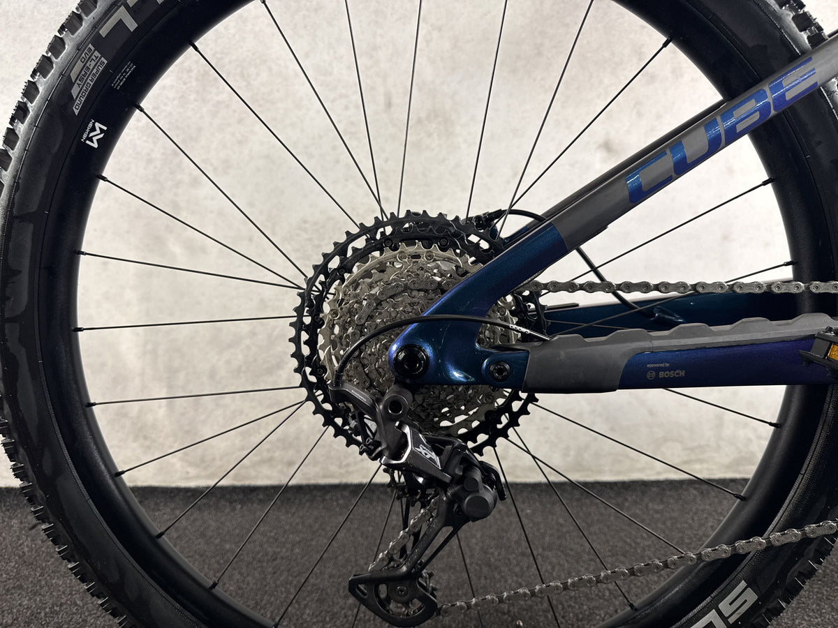 Cube AMS Hybrid One44 C:68X SLX 400x gebraucht – Hinterradnabe und Schaltung