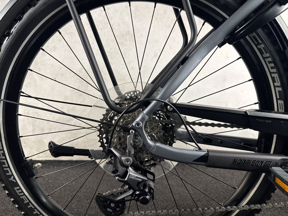 Morrison SUB 5.0 Dark Grey gebraucht – Hinterradnabe und Schaltung