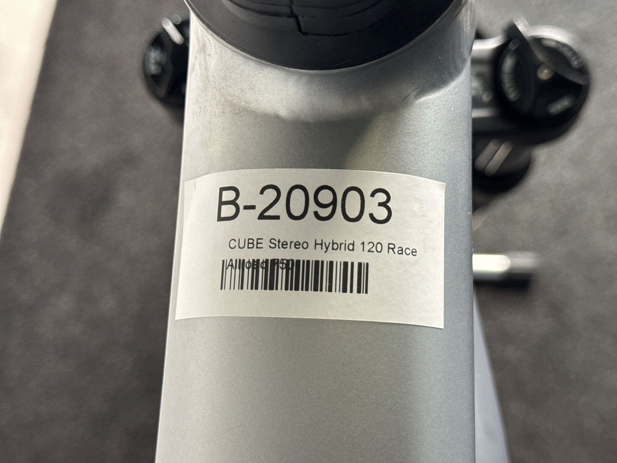 CUBE Stereo Hybrid 120 Race Allroad 750 gebraucht – Rahmennummer-Etikett