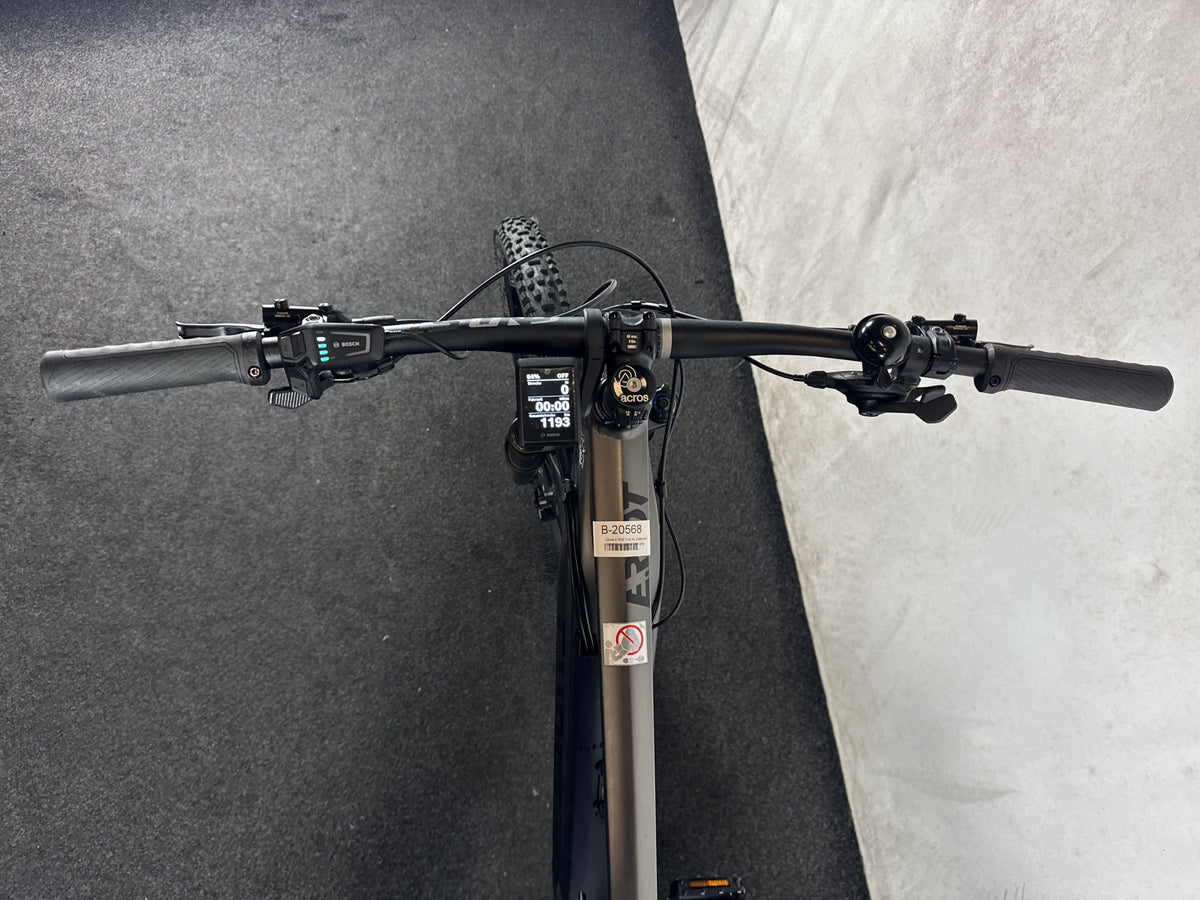Ghost E-Riot Trail AL Essential gebraucht – Cockpit aus Fahrersicht