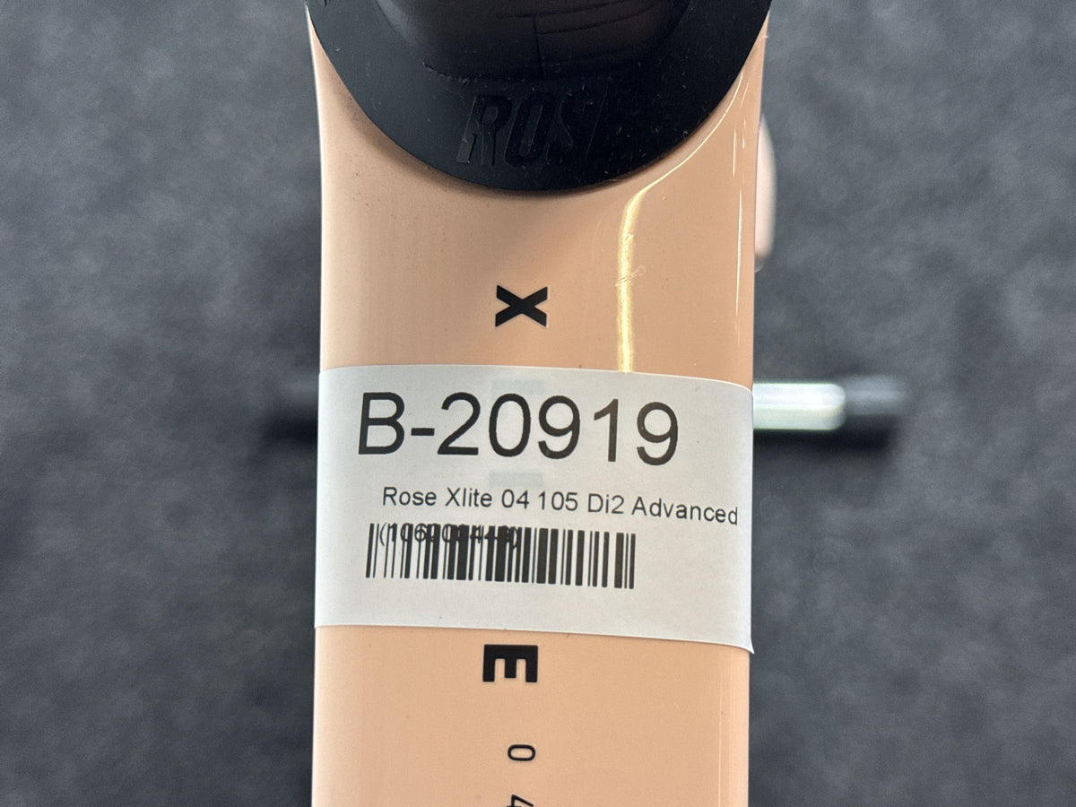Rose Xlite 04 105 Di2 Advanced gebraucht – Rahmennummer-Etikett