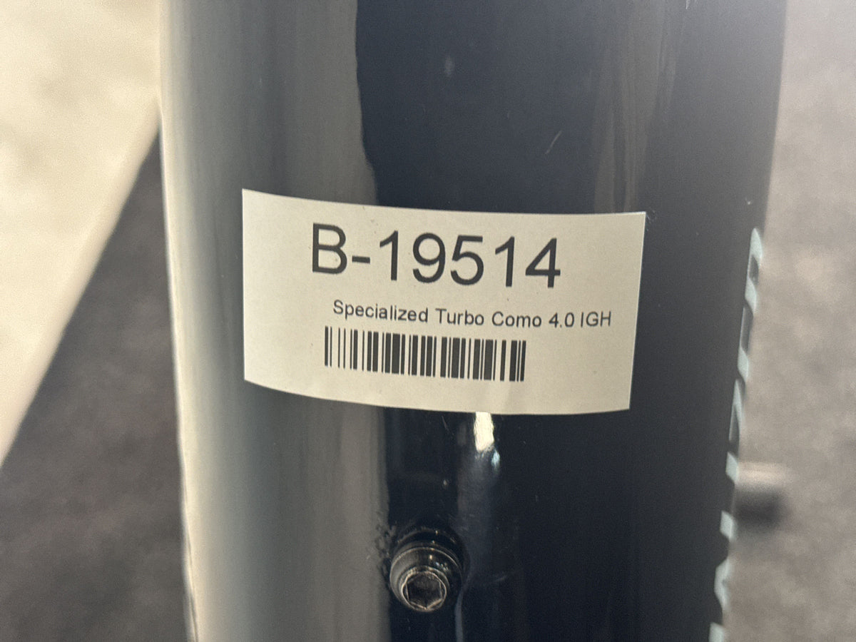 Specialized Turbo Como 4.0 IGH gebraucht – Rahmennummer-Etikett