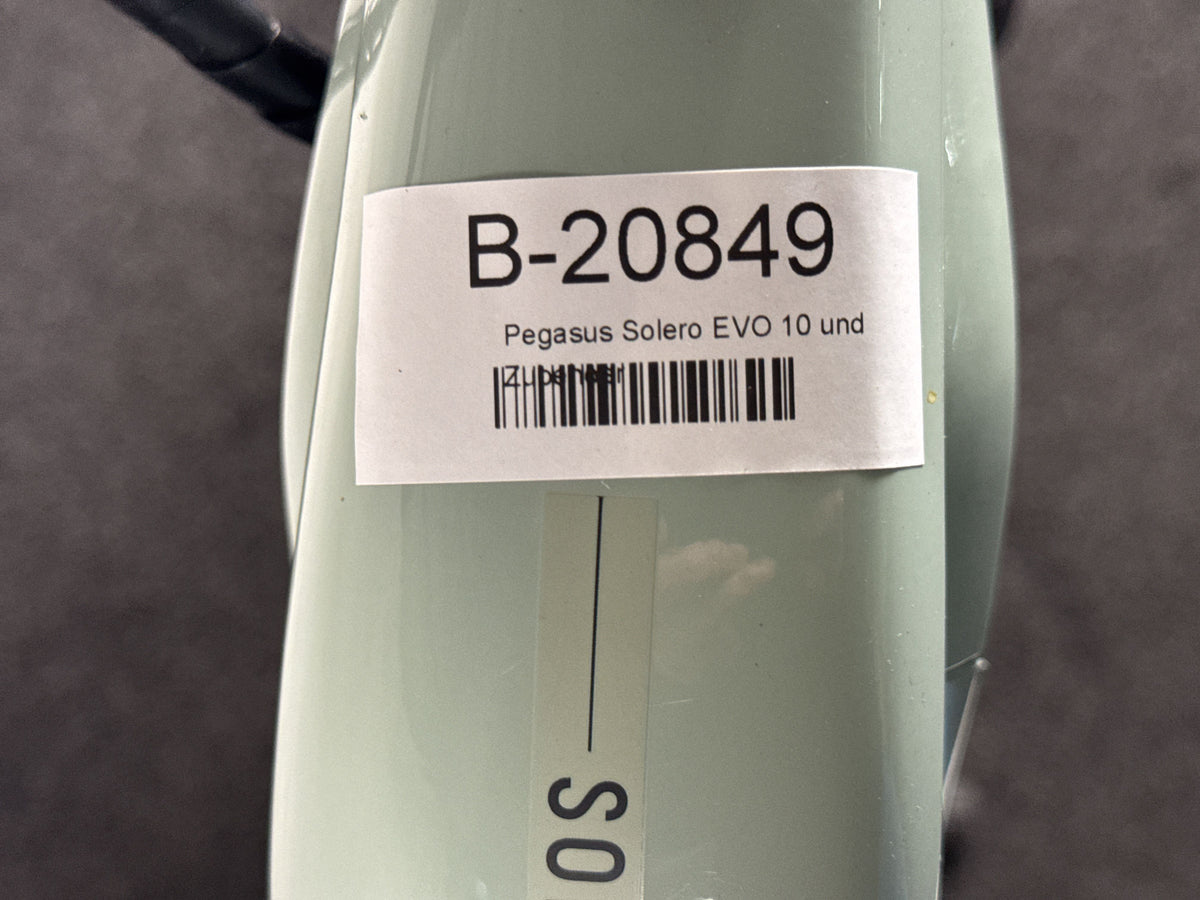 Pegasus Solero EVO 10 gebraucht – Rahmennummer-Etikett