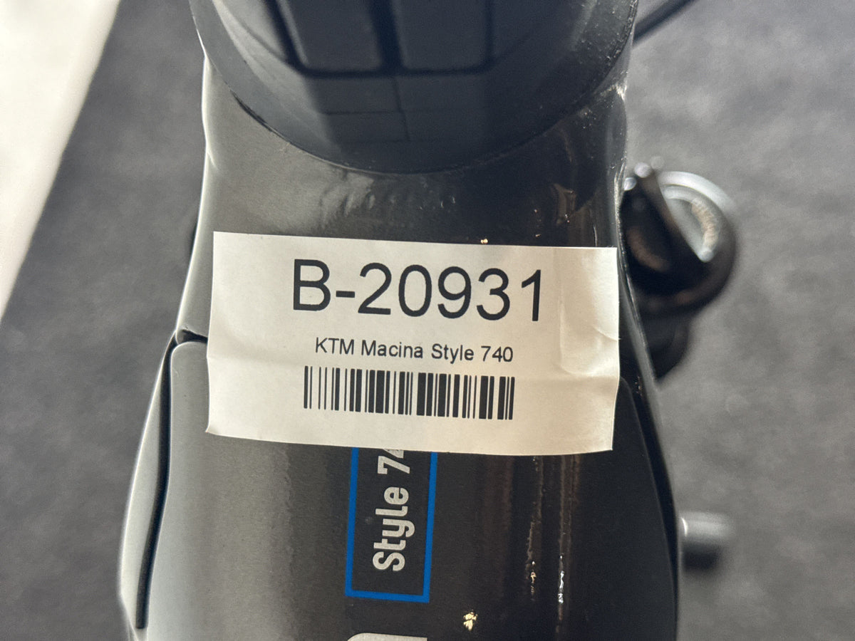 KTM Macina Style 740 gebraucht – Rahmennummer-Etikett
