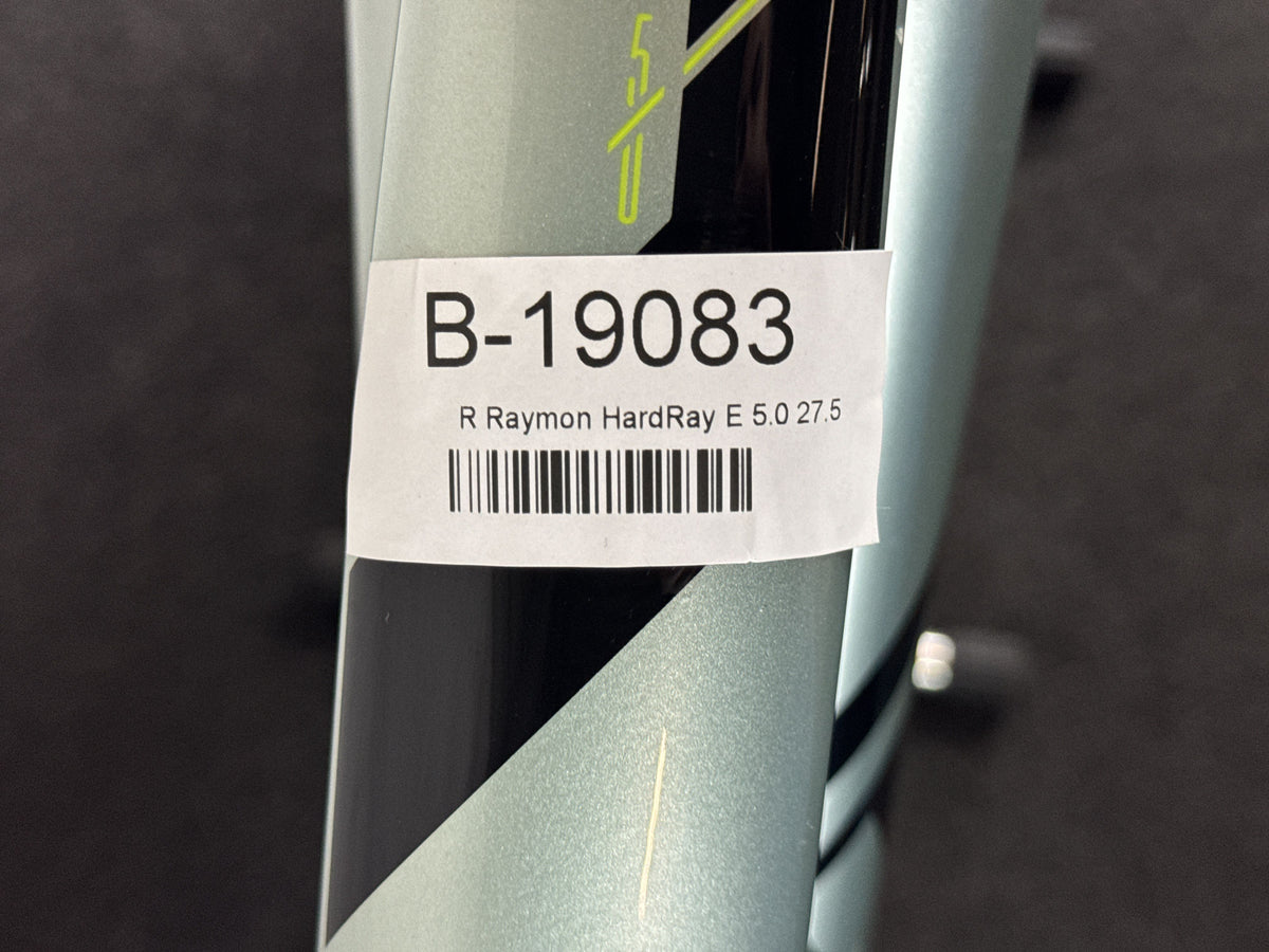 Raymon HardRay E 5.0 gebraucht – Rahmennummer-Etikett