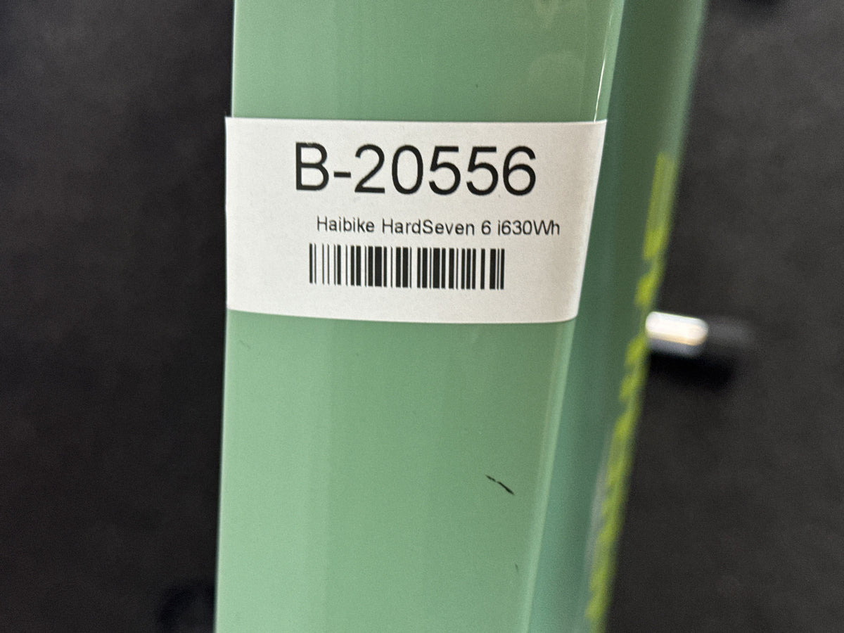 Haibike HardSeven 6 gebraucht – Rahmennummer-Etikett