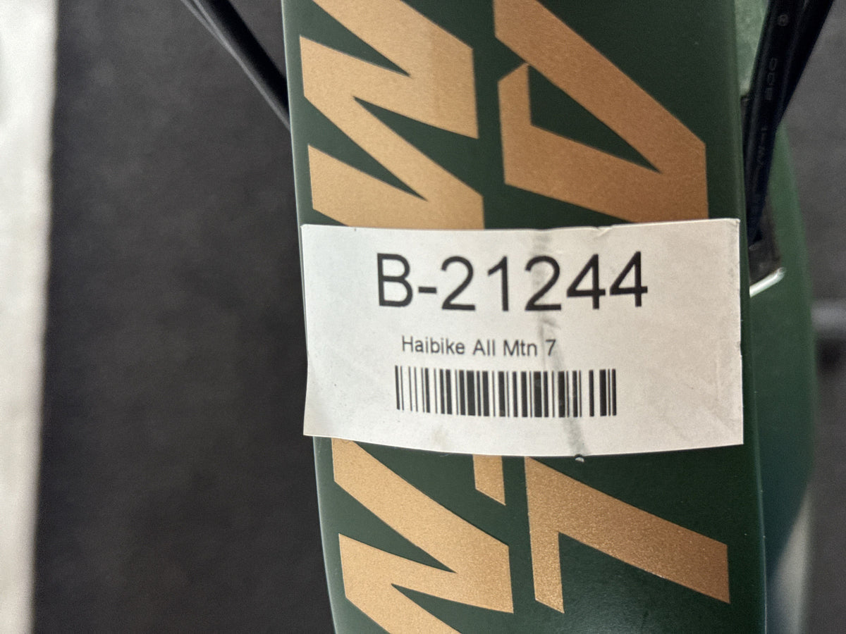 Haibike AllMtn 7 gebraucht – Rahmennummer-Etikett