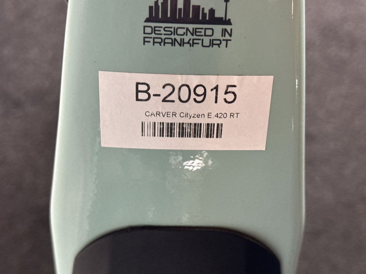 Carver Cityzen E.420 RT gebraucht – Rahmennummer-Etikett
