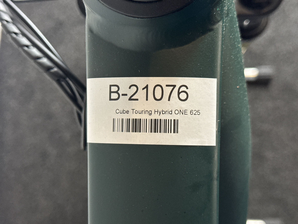 CUBE Touring Hybrid ONE 625 gebraucht – Rahmennummer-Etikett