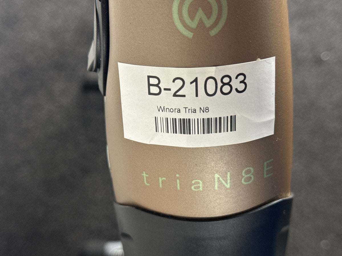 Winora Tria N8 E gebraucht – Rahmennummer-Etikett
