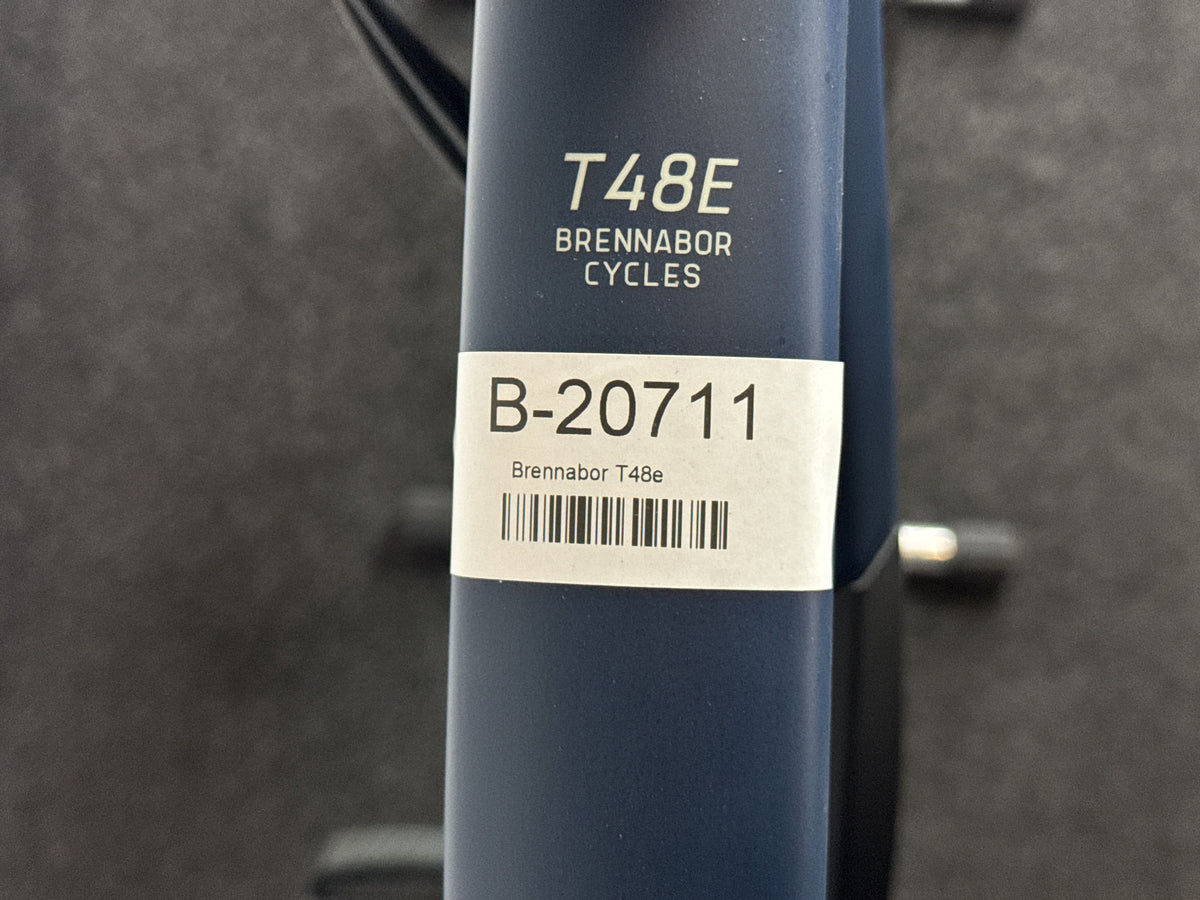 Brennabor T48e gebraucht – Rahmennummer-Etikett